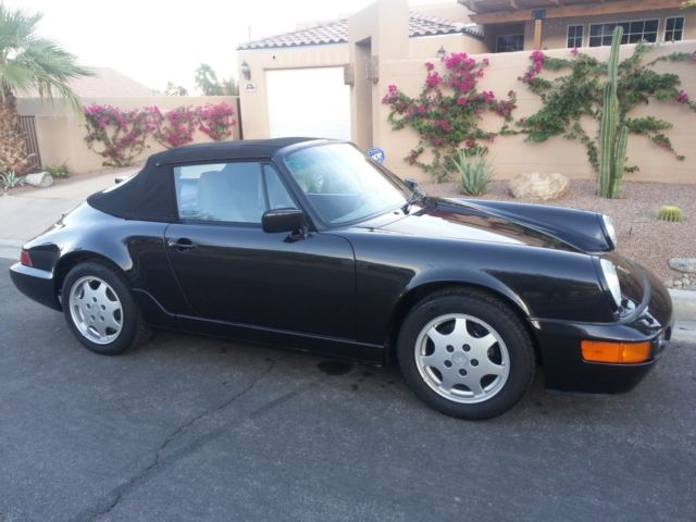 1991 Black Porsche 911 Convertible