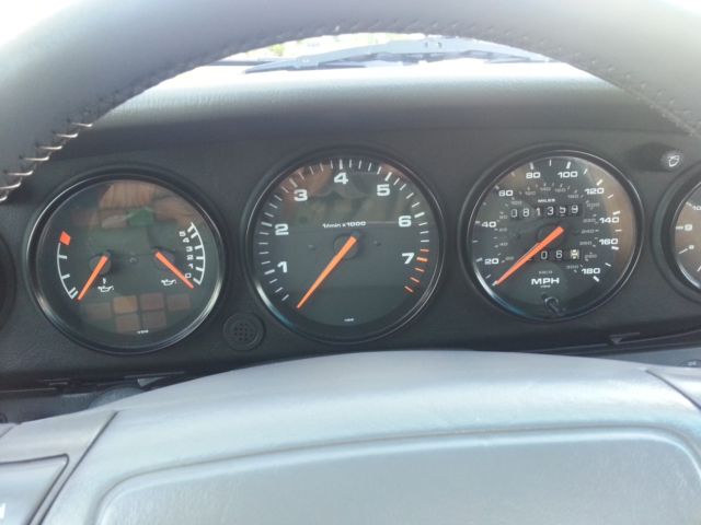 1991 Black Porsche 911 Convertible