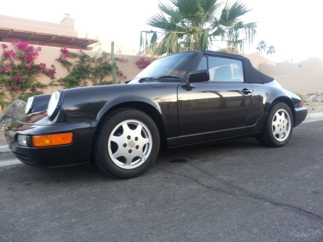 1991 Black Porsche 911 Convertible