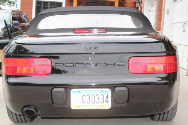 1994 Black Porsche 968 Convertible