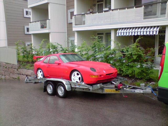 1993 red Porsche 968 Coupe