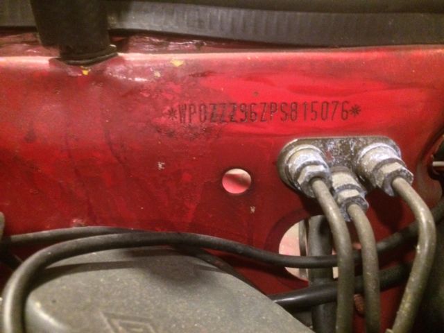 1993 red Porsche 968 Coupe