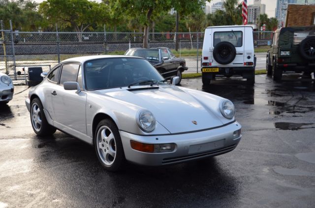 1990 Silver Porsche 911 Coupe