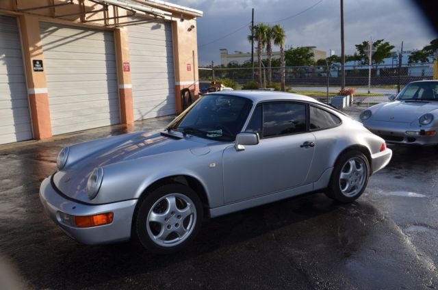 1990 Silver Porsche 911 Coupe
