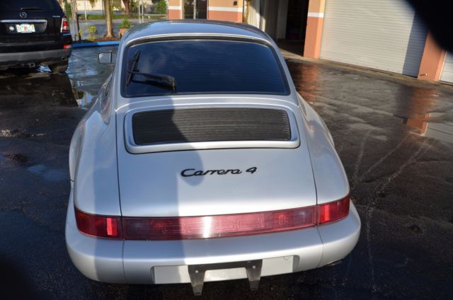 1990 Silver Porsche 911 Coupe