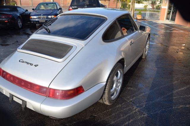 1990 Silver Porsche 911 Coupe