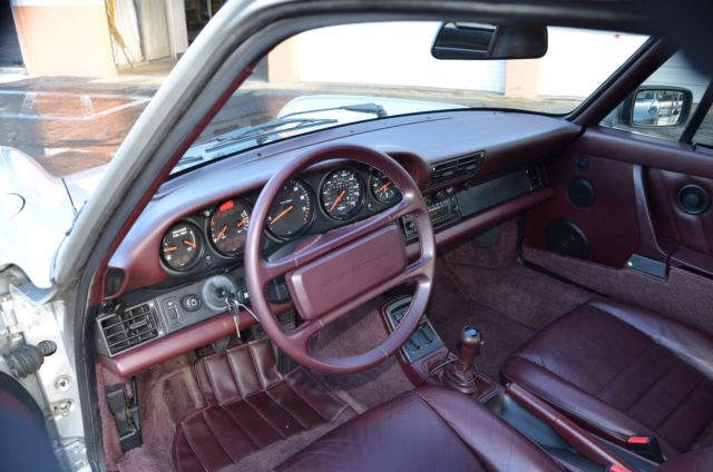 1990 Silver Porsche 911 Coupe