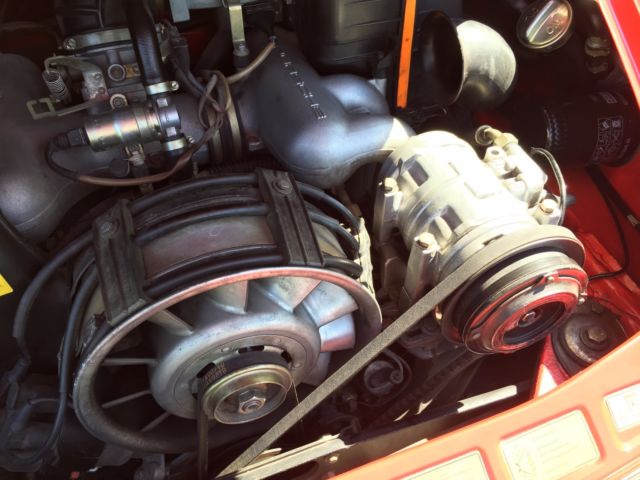 1985 Red Porsche 911 Convertible