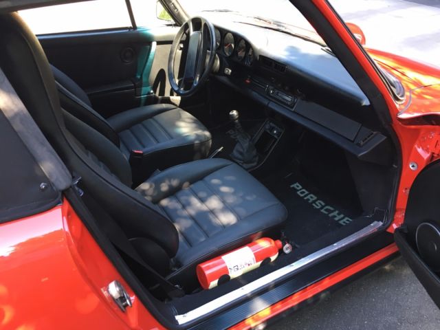 1985 Red Porsche 911 Convertible