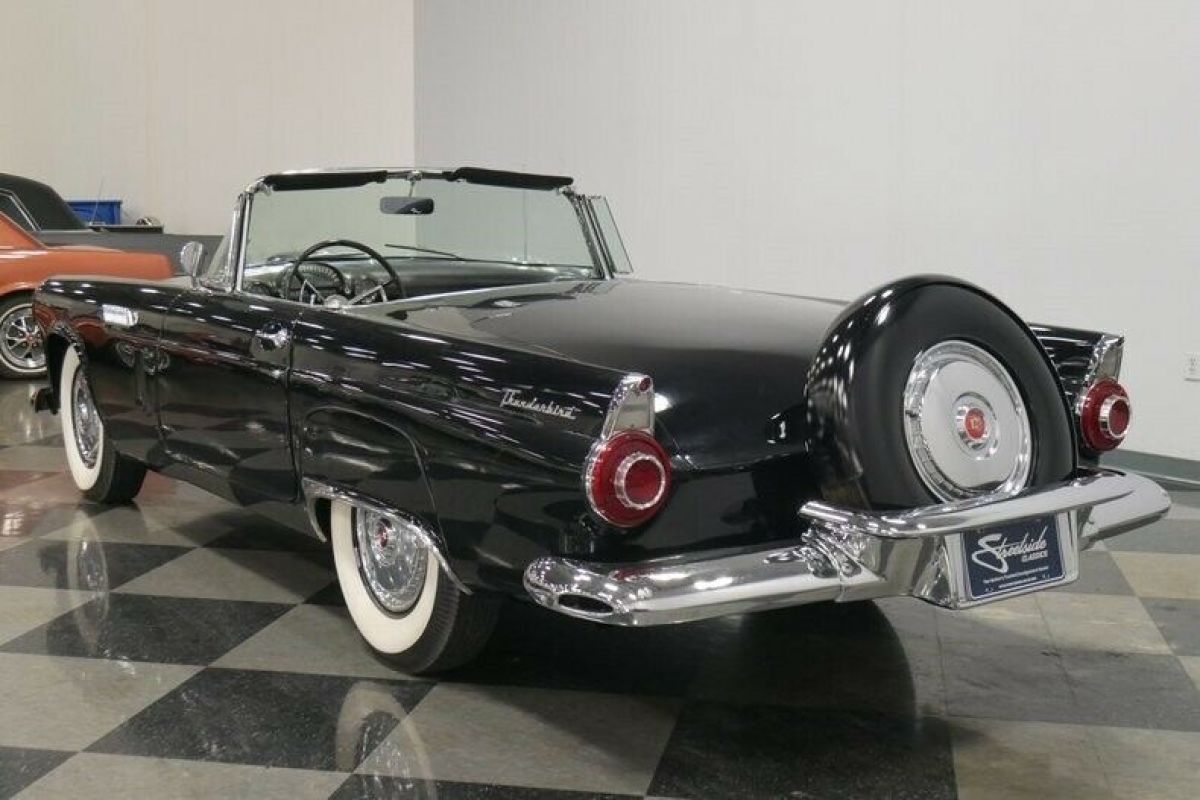 1956 Black Ford Thunderbird Convertible