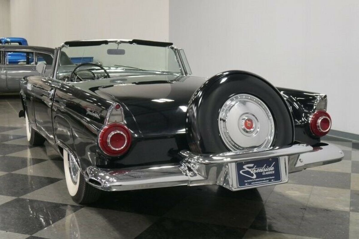 1956 Black Ford Thunderbird Convertible