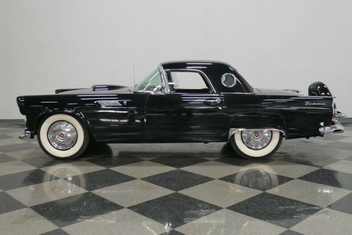1956 Black Ford Thunderbird Convertible
