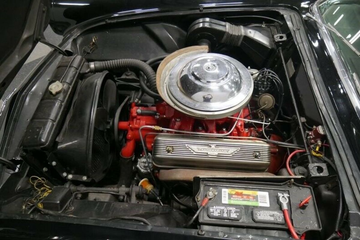 1956 Black Ford Thunderbird Convertible
