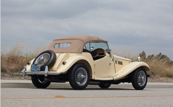 1954 Primrose yellow MG T-Series Roadster