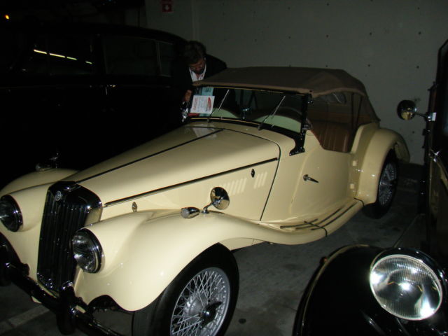1954 Primrose yellow MG T-Series Roadster