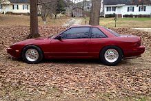 1989 Red Nissan 240SX Coupe