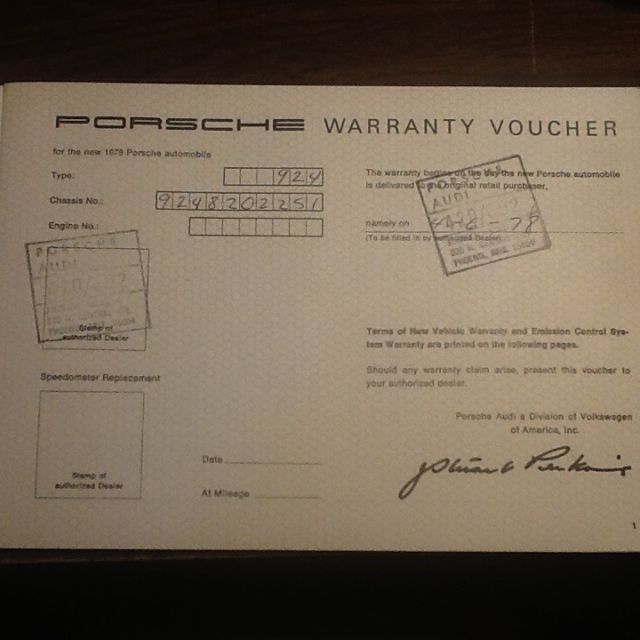 1978 Copper Porsche 924 Coupe