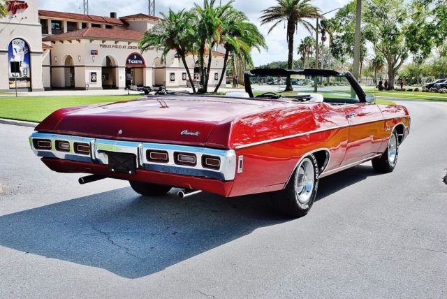 1969 Red Chevrolet Impala Convertible