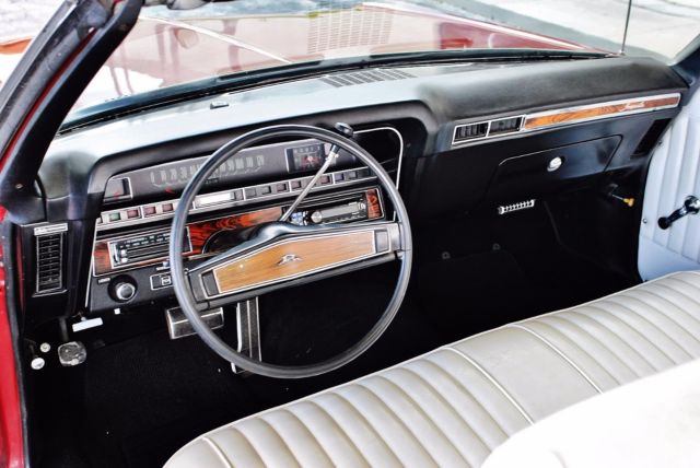 1969 Red Chevrolet Impala Convertible