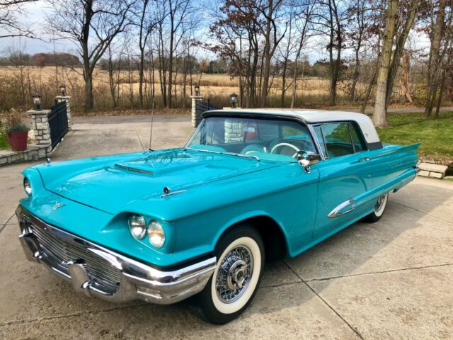 1960 Teal Ford Thunderbird Coupe