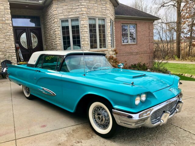 1960 Teal Ford Thunderbird Coupe