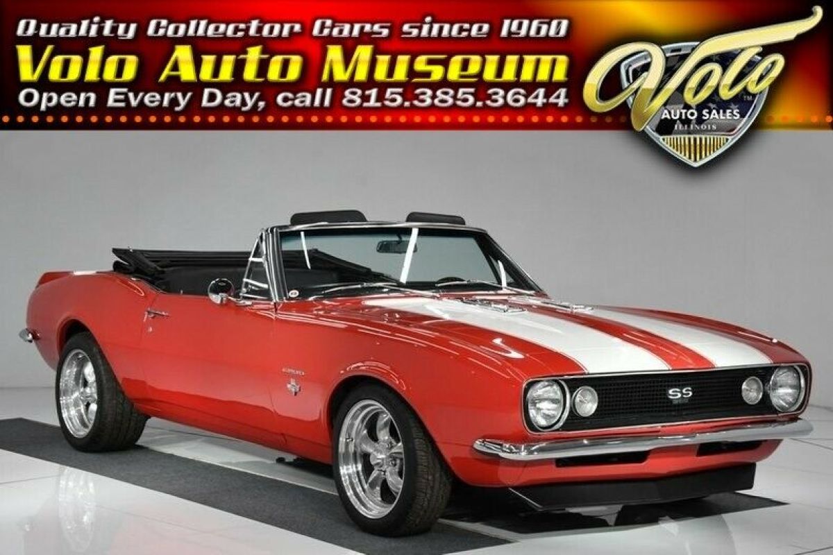 1967 Red Chevrolet Camaro Convertible