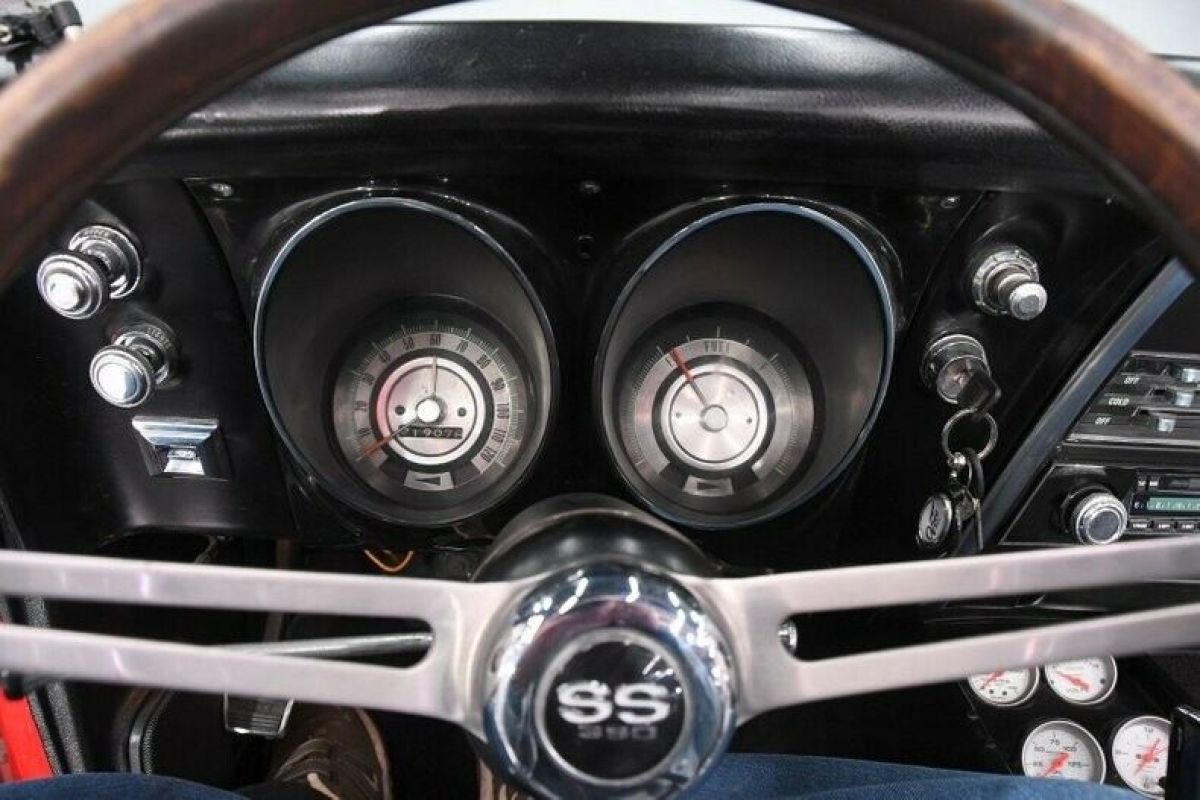 1967 Red Chevrolet Camaro Convertible