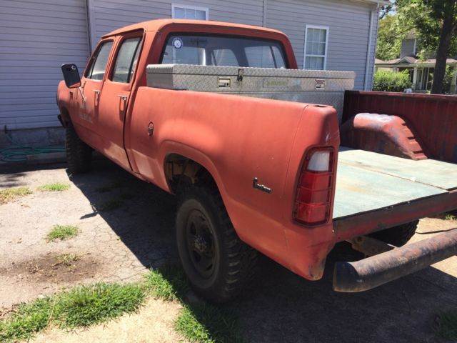 1975 Red Dodge Power Wagon Crew Cab Pickup