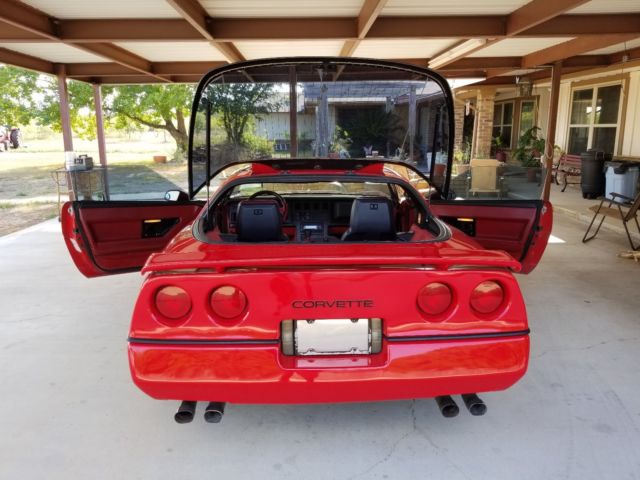 1985 Red Chevrolet Corvette