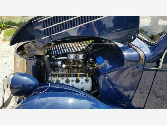 1936 Blue Ford Model 68 Coupe