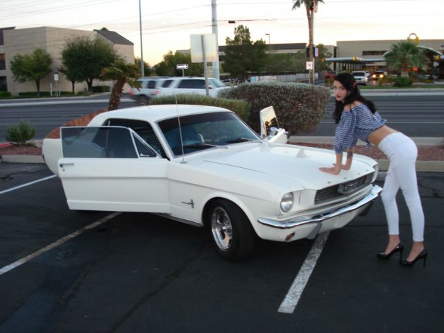 1966 White Ford Mustang 2DR