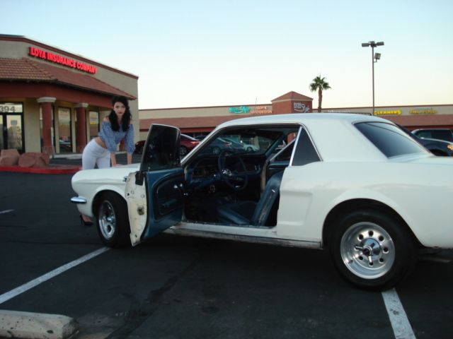 1966 White Ford Mustang 2DR