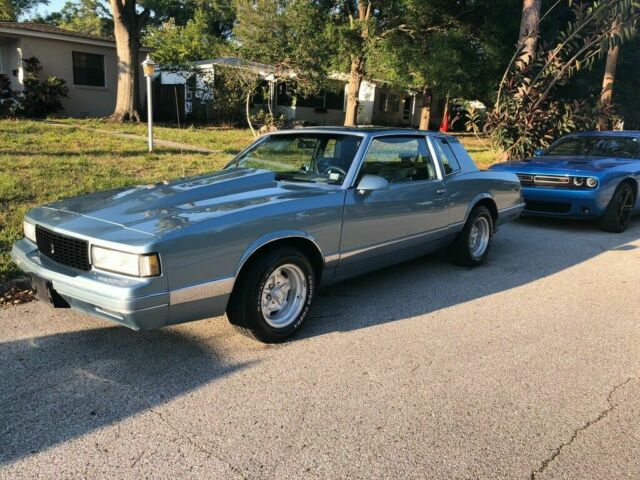 1987 Blue Chevrolet Monte Carlo Coupe