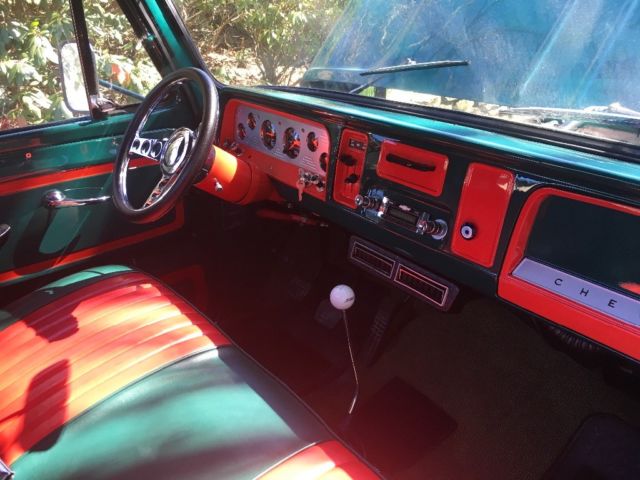 1966 Green Chevrolet C-10 Step side