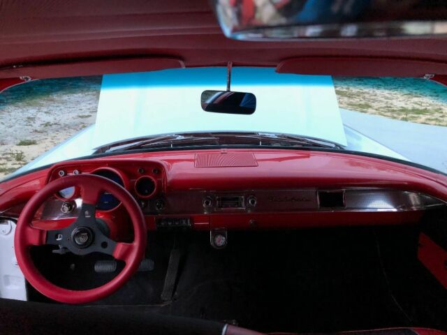 1957 White Chevrolet Bel Air/150/210 Coupe