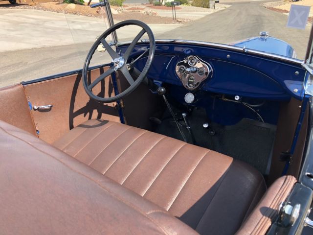 1929 Blue Ford Model A Convertible