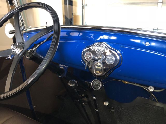 1929 Blue Ford Model A Convertible