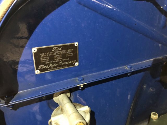 1929 Blue Ford Model A Convertible