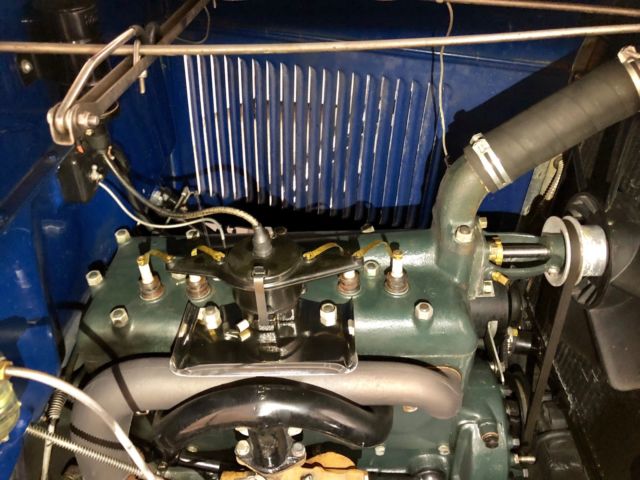 1929 Blue Ford Model A Convertible