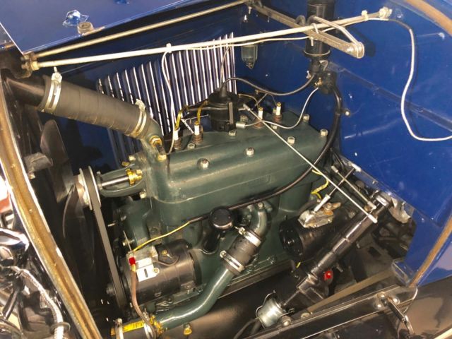 1929 Blue Ford Model A Convertible