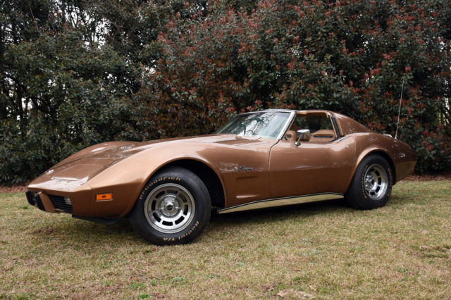 1975 Saddle Metallic Chevrolet Corvette Coupe