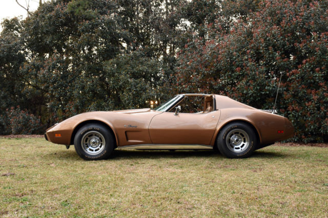 1975 Saddle Metallic Chevrolet Corvette Coupe