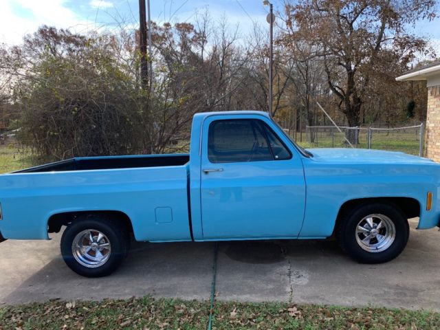 1977 Blue Chevrolet C-10 Standard Cab Pickup