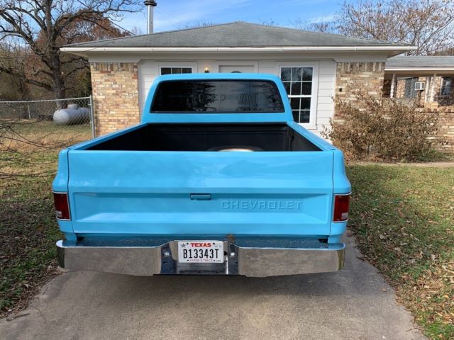 1977 Blue Chevrolet C-10 Standard Cab Pickup