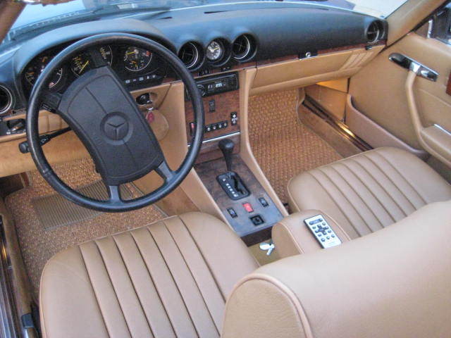 1988 Blue Mercedes-Benz SL-Class Convertible