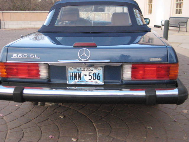 1988 Blue Mercedes-Benz SL-Class Convertible