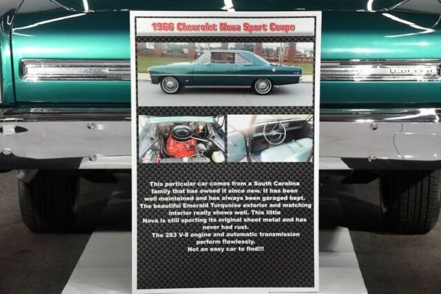 1966 Tropic Turquoise Chevrolet Nova Hardtop