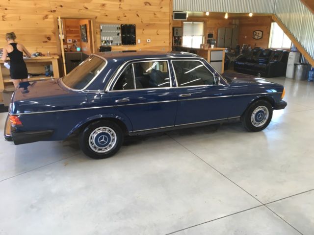 1983 Blue Mercedes-Benz 200-Series Sedan