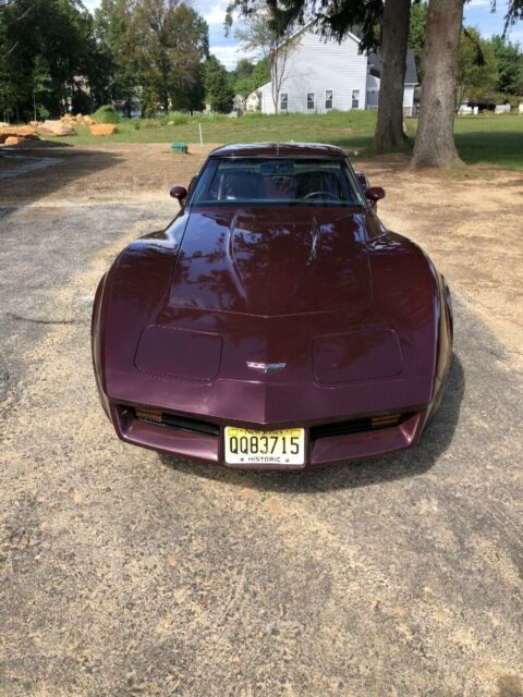 1980 Claret Chevrolet Corvette Coupe