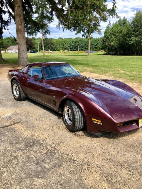 1980 Claret Chevrolet Corvette Coupe